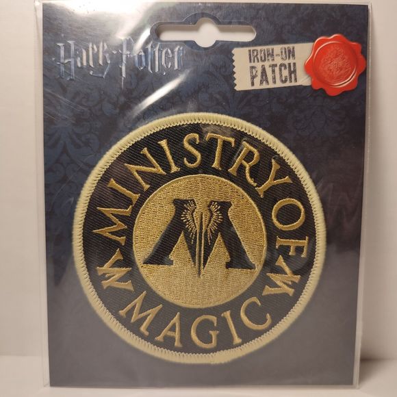 Harry Potter Ministry Of Magic Iron On Patch Official Movie Collectible Fashion - Picture 1 of 2